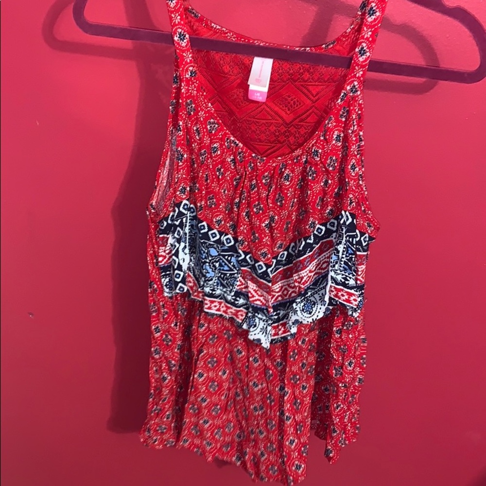 sleeveless flow top